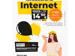 Internet 600MB + TV
