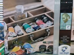 Caja madera óleos Van Gogh