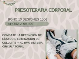Presoterapia Corporal 10 sesiones
