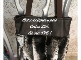 Bolso polipiel y pelo