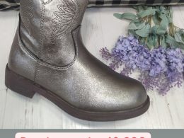 Bota gris metalizado