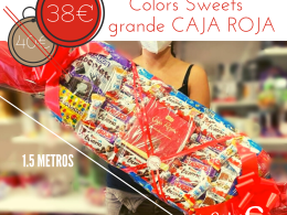 Mega Caramelo Colors Sweets grande CAJA ROJA