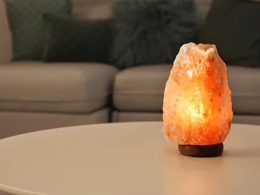 Lámpara de sal del Himalaya