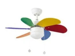 Ventilador de techo infantil FARO PALAO 33179 ø76cm multicolor 1xE14