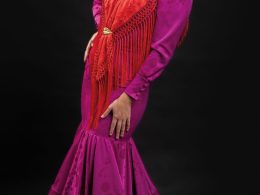 Traje de flamenca buganvilla