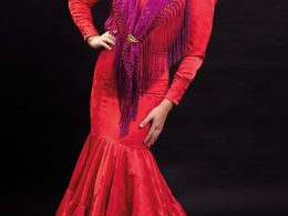 Traje de flamenca rojo