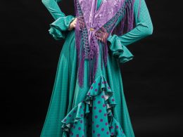 Traje de flamenca verde