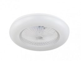 Ventilador Peri 158191501 Fabrilamp 72w Blanco 5 Asp.3000-4000-6000k 8000lm Inten.reg.remoto .Temporizador.Memoria 20x55x55 Cm